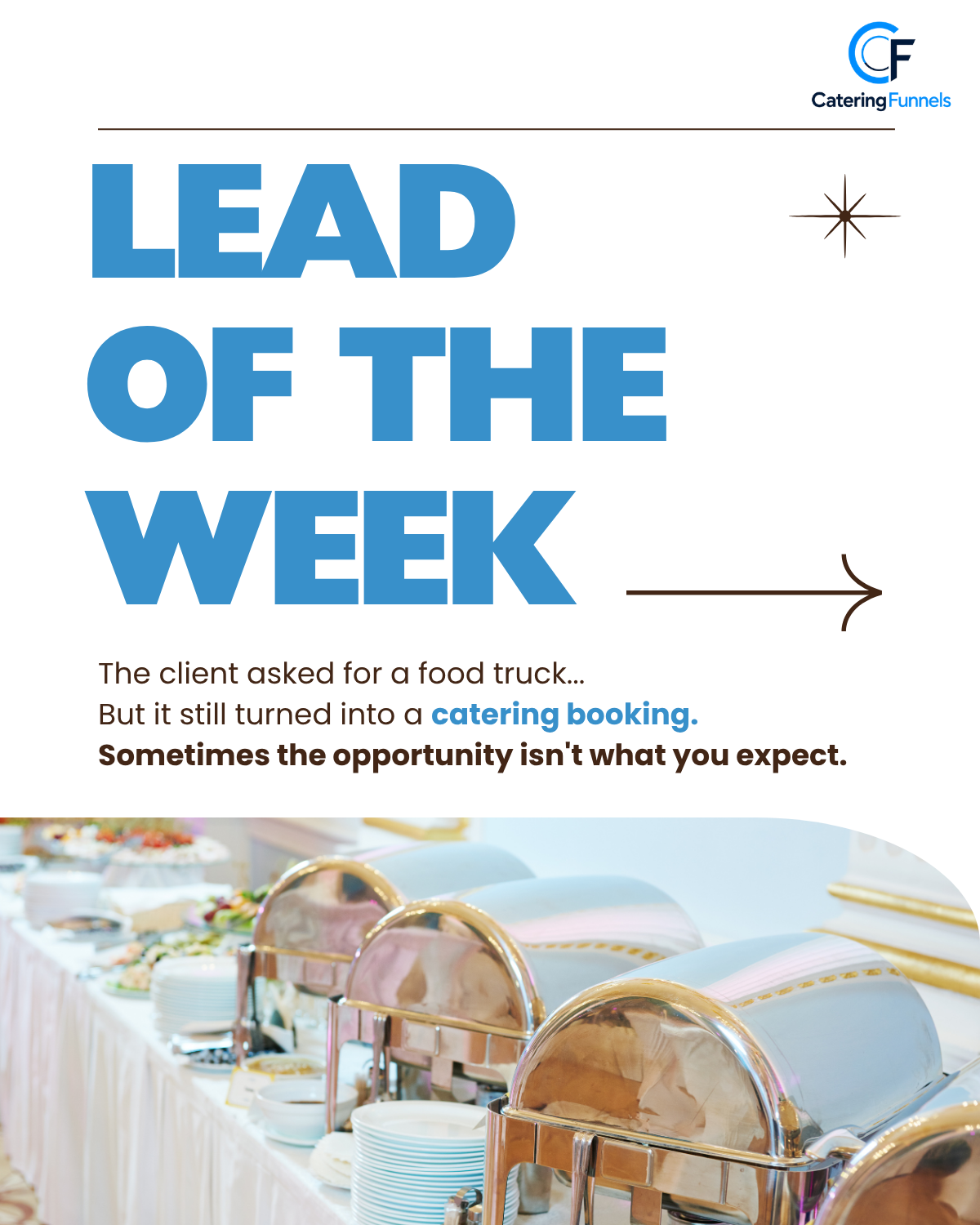 Lead of the Week: the client asked for a food truck, and it still turned into a catering booking